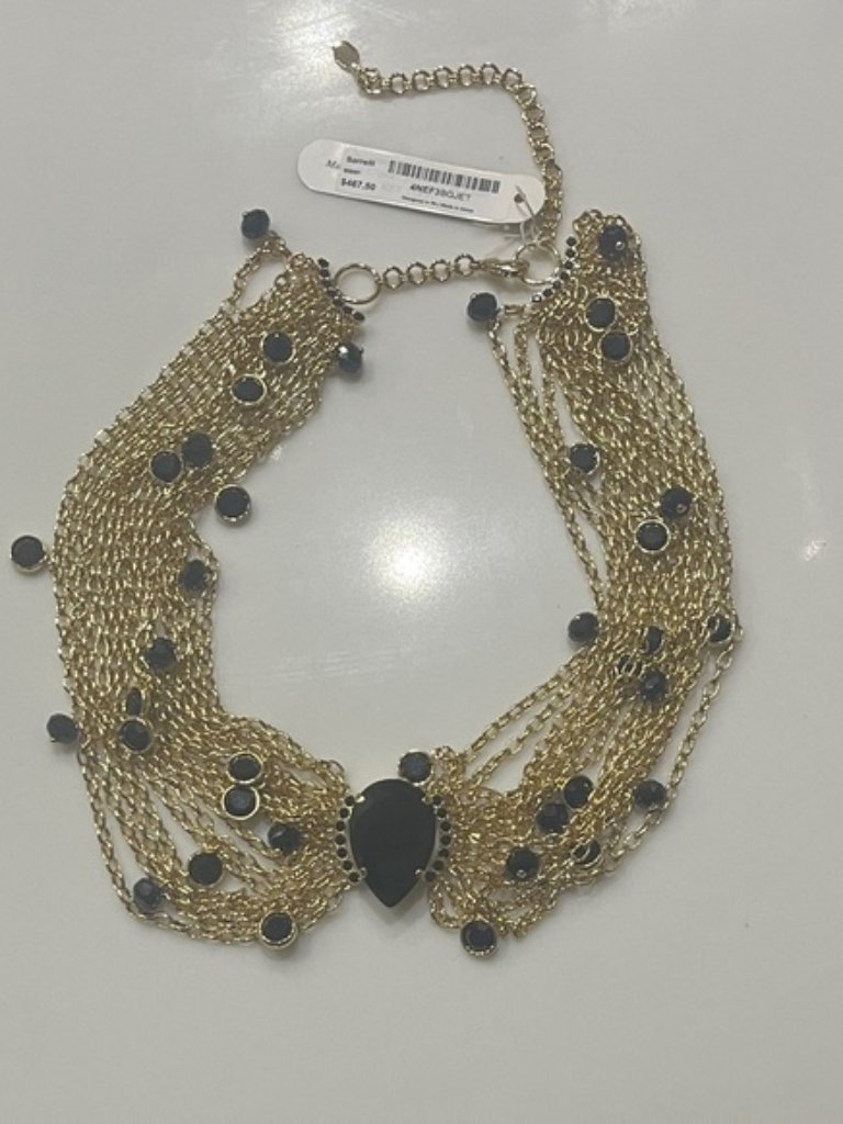 Sorrelli Gold Necklace With Black Accents